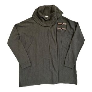Ellen Tracy Charcoal Knit Sweater